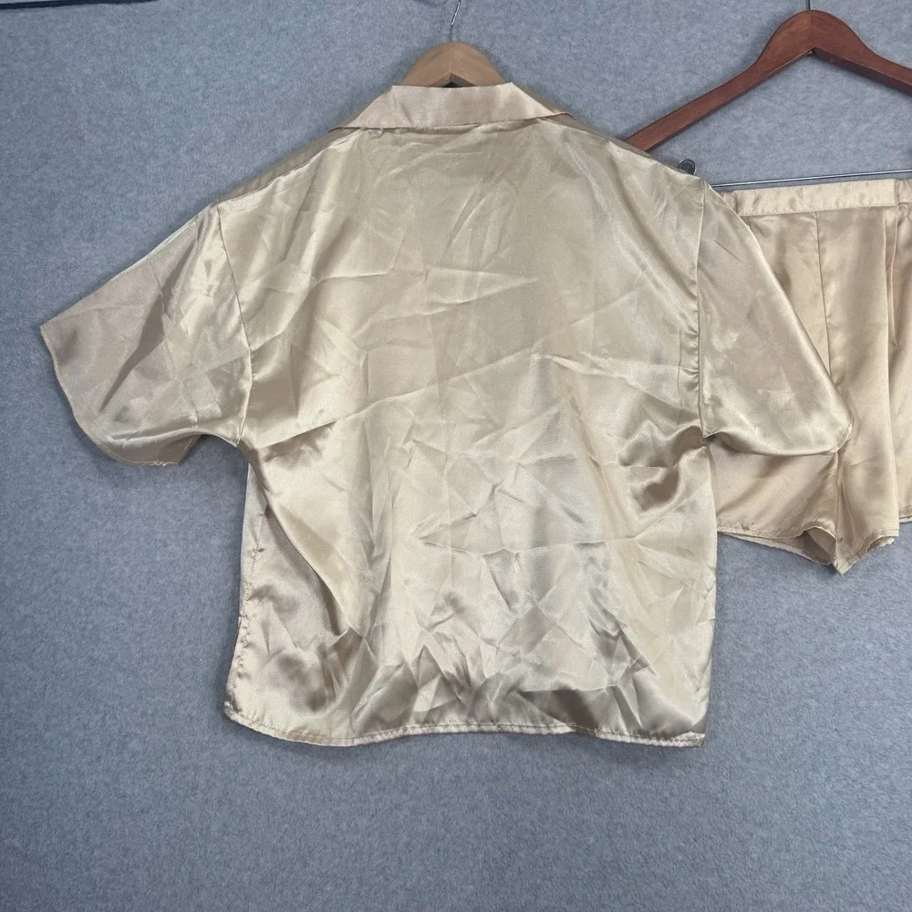 Victoria's Secret Vintage Green Shirt Shirt Sleep‎ Set Size M